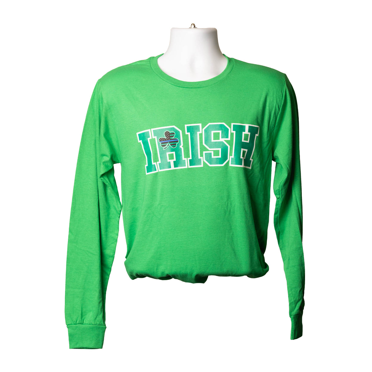 Irish L/S Thin Blue Line Shamrock T-Shirt