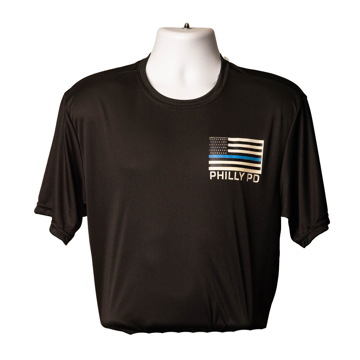 Blue Line Flag w/ Philly PD Dri-fit T-Shirt