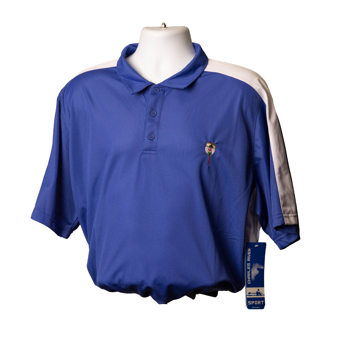 Blue and White Polo Shirt - CLEARANCE