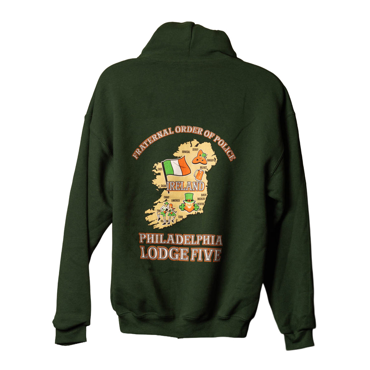 Green Shamrock Full-zip - CLEARANCE