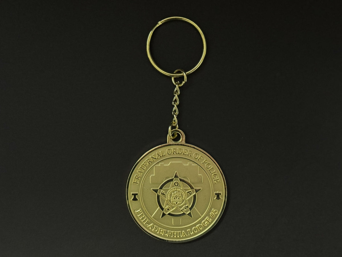 Gold FOP Coin w Chain