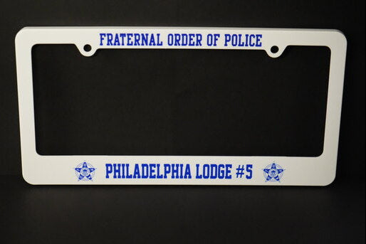FOP Lodge 5 Plastic License Plate Frame