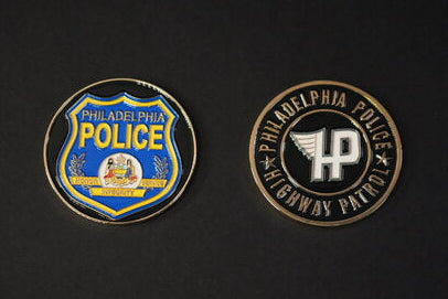 Challenge Coin Highway Patrol with Wings