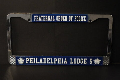 FOP Lodge 5 Metal License Plate Frame